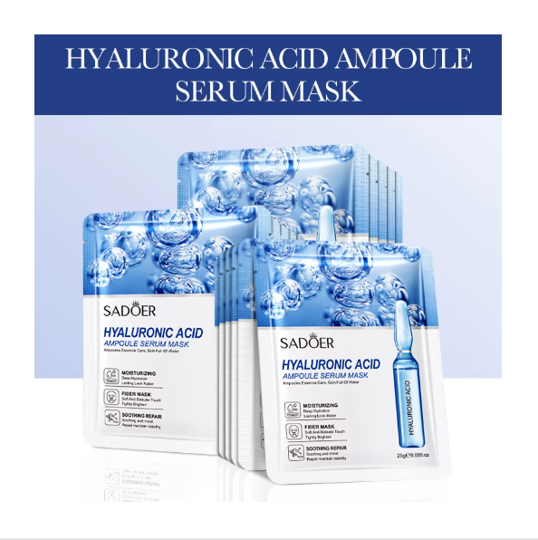 10Pc Hyaluronic Acid Face Mask Korean Sheet Mask Moisturizing Facial Mask Skin Care Corean Tony Moly Makeup Skincare Oil Control