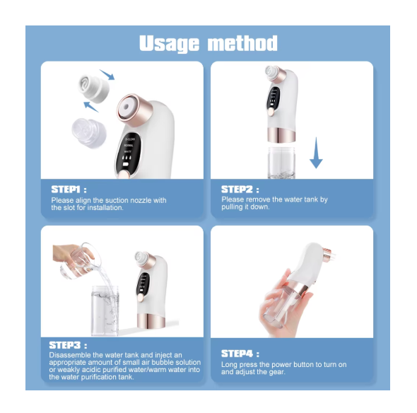Small Bubble Facial Blackhead Removal Vacuum Face Cleaner Hydra Dermabrasion Hydro Skin Deep Clean Care anti Aging Beautymachine