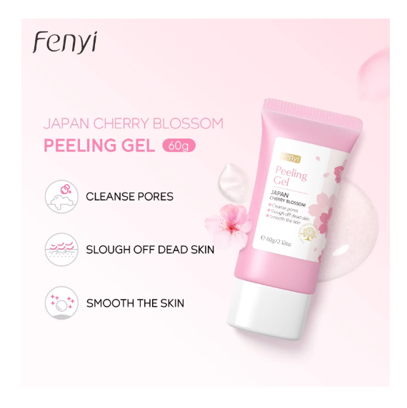 Sakura Face Deep Cleaning Exfoliating Gel Skin Care Whitening Moisturizer Repair Facial Scrub Skin Care 60G
