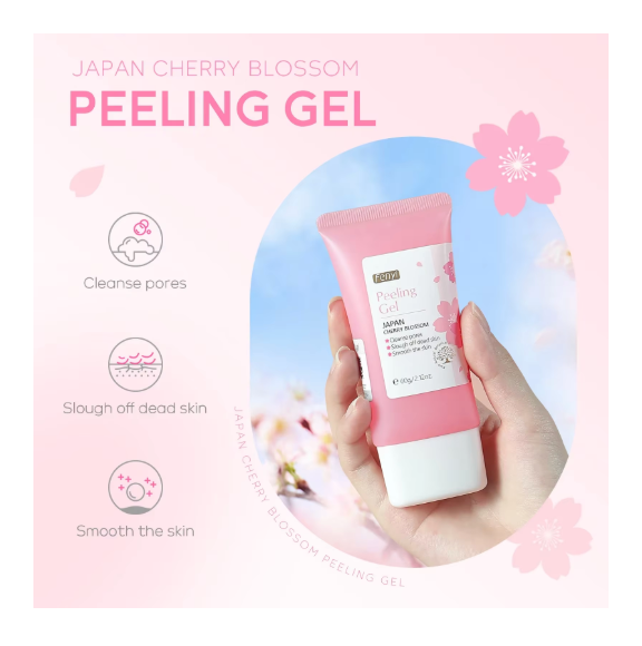 Sakura Face Deep Cleaning Exfoliating Gel Skin Care Whitening Moisturizer Repair Facial Scrub Skin Care 60G